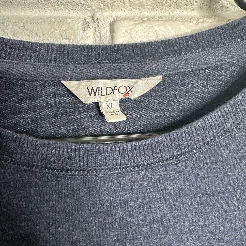 Wildfox Social Sweatshirt Crewneck Blue size XL‎ - Picture 3 of 5